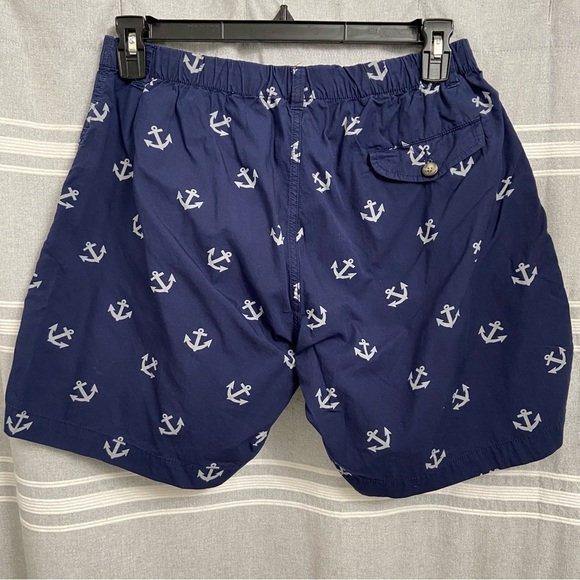 WASHED, STONE & BEATEN / “Snappers” Anchor Print Shorts Size L - Picture 2 of 12